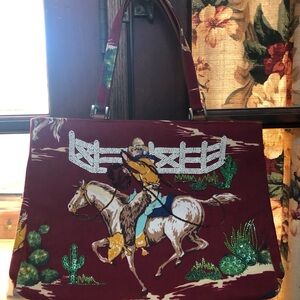 Beautiful Isabella Fiore beaded Cowboy bag.